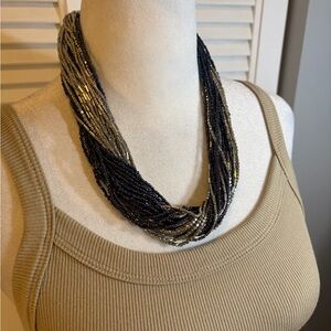 Kenneth Cole Elegant Blue and Silver Necklace